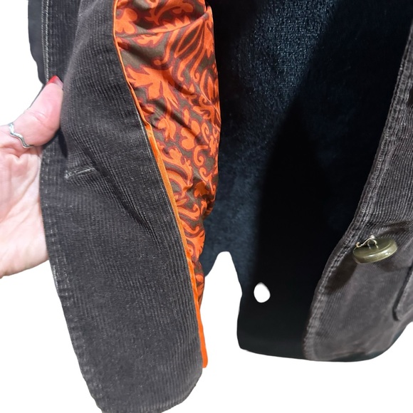 Talbots Womens Brown Corduroy Blazer Business Casual Size 4P - Picture 4 of 10